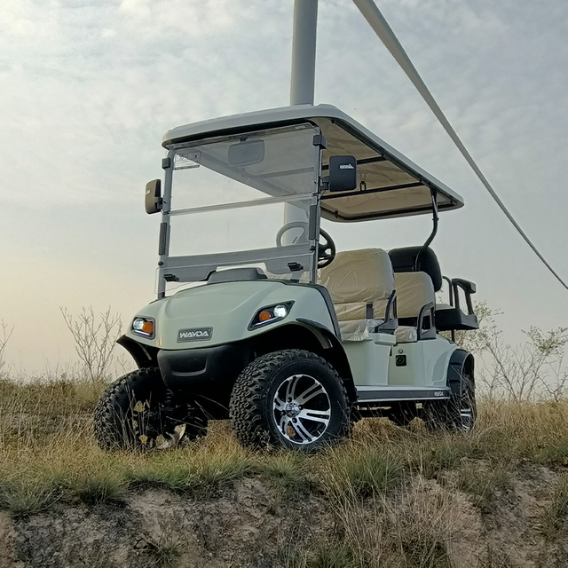 Coche de golf levantado para 6 pasajeros, nuevo carrito de golf eléctrico de 4 ruedas para Club Car a la venta