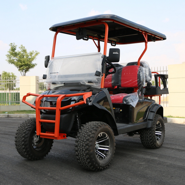 Carro de golf eléctrico de 4 plazas para caza.