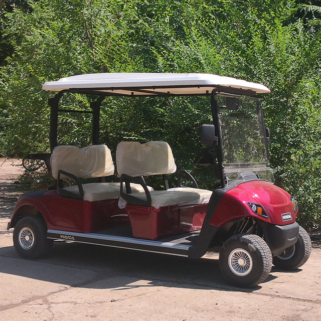 Carro de golf eléctrico de 4 asientos con motor de CA de 48V y 5kw