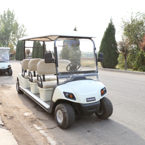 Carro de golf eléctrico para 6 pasajeros con aprobación CE